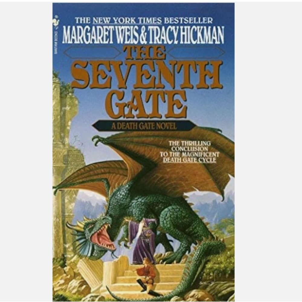 5/$15 Book Seventh Gate Weis Hickman Death Gate Cycle 7 MMPB Epic Fantasy Dragon